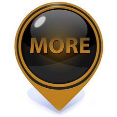 More pointer icon on white background