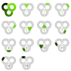 Circle Puzzle 13 - Green 1