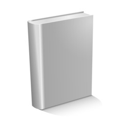 Blank book on white background. Vector.