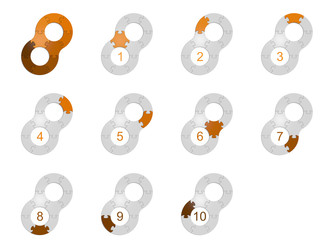 Circle Puzzle 10 - Orange 1