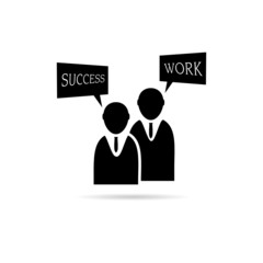 two icon of people illustration