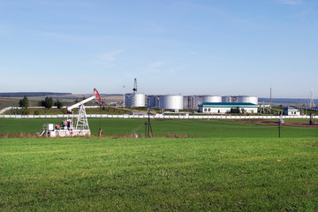 Fototapeta na wymiar extraction of oil