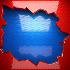 red and blue metal background