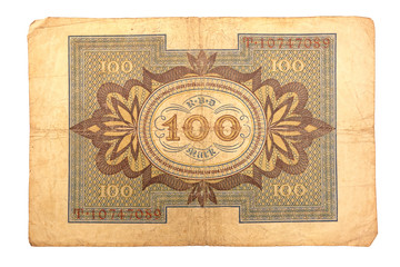 Inflationsgeld Reichsbanknote 1920