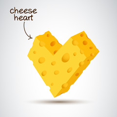 3D cheese heart