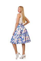 Woman in fashion clothing concept