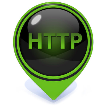 http pointer icon on white background