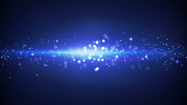 blue light stripe and particles loop