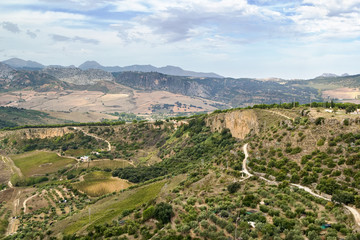 Fototapeta na wymiar The view from Ronda, Spain