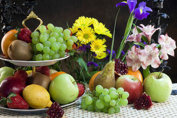 fruits and flowers