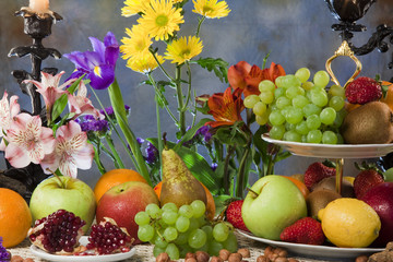 fruits and flowers