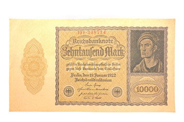 Inflationsgeld Reichsbanknote  19.01.1922