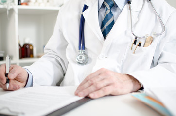 Doctor taking notes