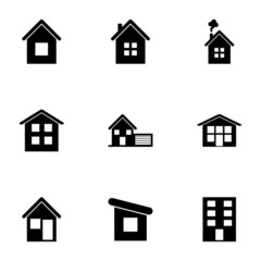 Vector house icon set