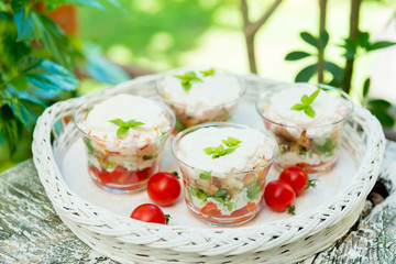 Fresh salad with cherry tomato