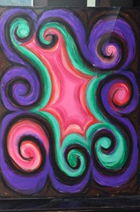 pintura en el centro comercial