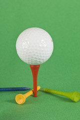 Golf Ball With Tees