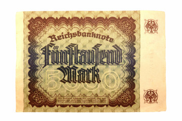 Inflationsgeld Reichsbanknote vom 02.12.1922 F&uuml;nftausend Mark