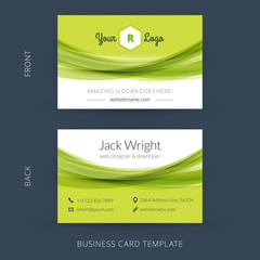 Naklejka premium Vector modern creative business card template