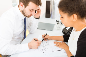 Obraz premium Young business people