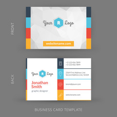 Vector modern creative business card template