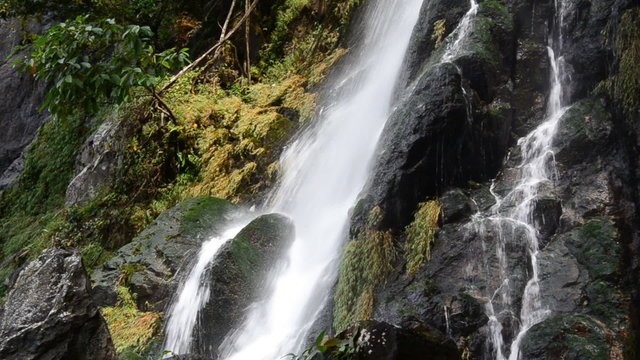 Kroedok waterfall in deep forest, Saraburi Thailand.