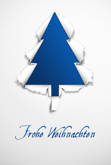 Elegancka kartka świąteczna z życzeniami w odcieniach błękitu
