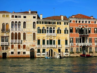 Fototapeta na wymiar Venice Houses Canal Italy