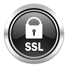 ssl icon, black chrome button