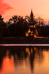 Sukhothai historical park 800 years in Thailand