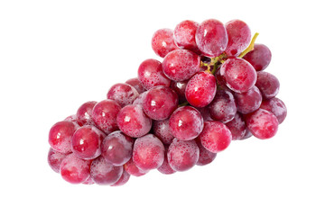 Red grapes.