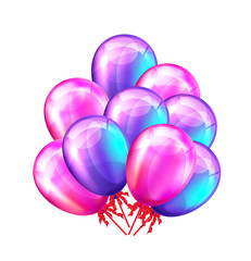 Party balloons. Vector illustration