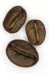 Three coffee beans