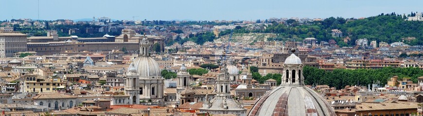 Rome aerial view from Vittorio Emanuele monument