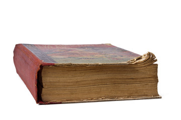 old book isolated on white background