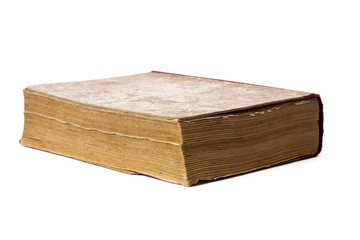 old book isolated on white background