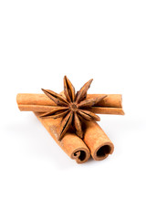 Stars anise and Cinnamon
