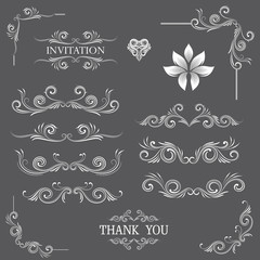 Vintage Line Art Ornamental