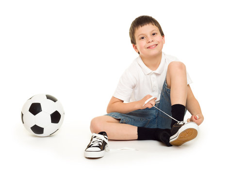boy with soccer ball