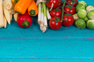 healthy background with vegetables
