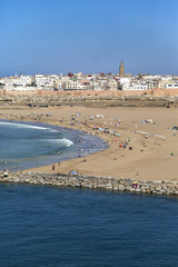 Fototapeta na wymiar Beach in Rabat, Morocco