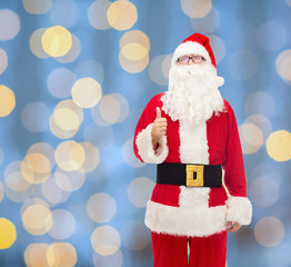 man in costume of santa claus