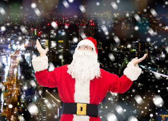 man in costume of santa claus