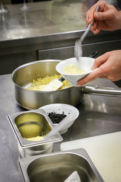 Cooking a Truffle Pasta Risotto