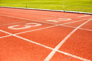 Fototapeta premium Running track for athletics