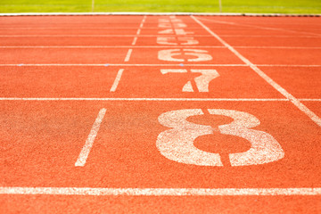 Running track for athletics