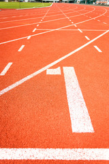 Running track for athletics