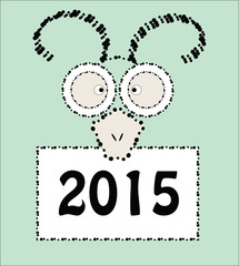 2015 Chinese New Year of the Goat eastern elements composition