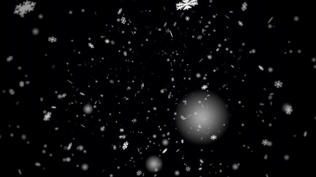 Snowflakes Background - Alpha Channel