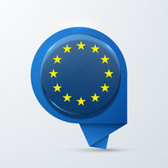 vector modern euro flag design